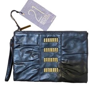 Matt & Nat vegan black clutch. NWT